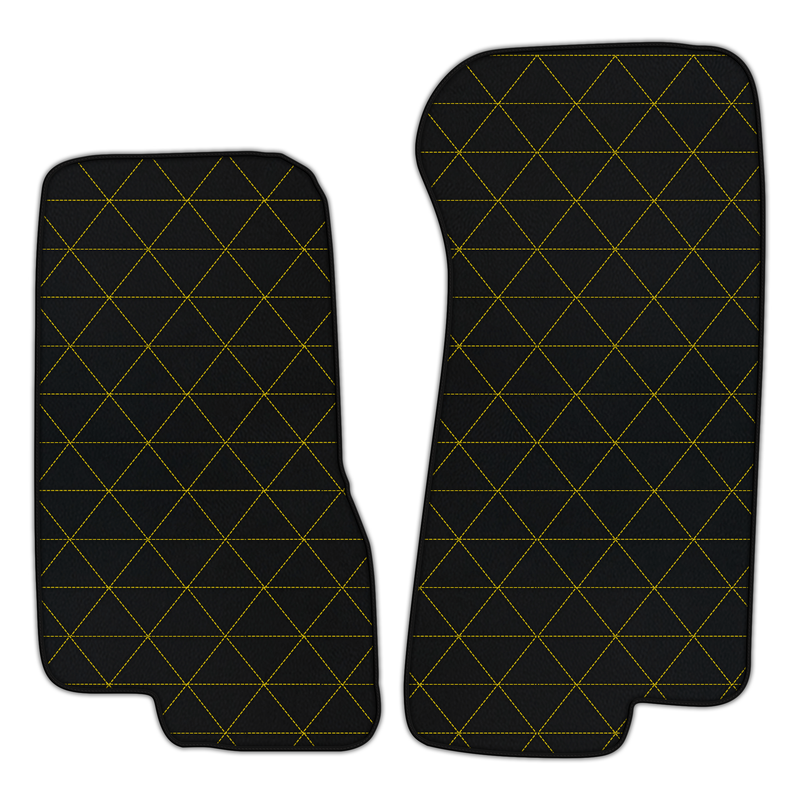 Customizable Leather Floor Mats with Triangle Pattern for Aston Martin V8 Coupe Special (1996-2000)