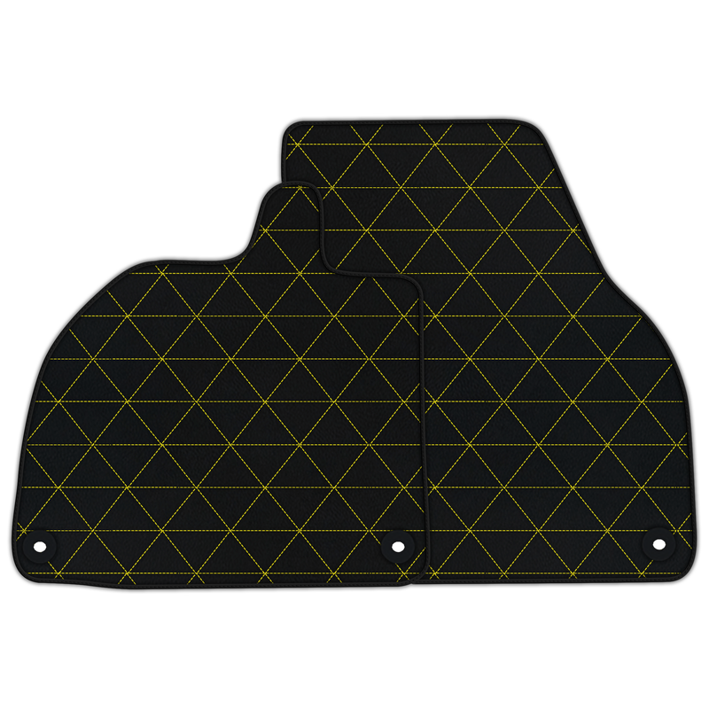 Customizable Leather Floor Mats with Triangle Pattern for Lamborghini Temerario (2025-2026)