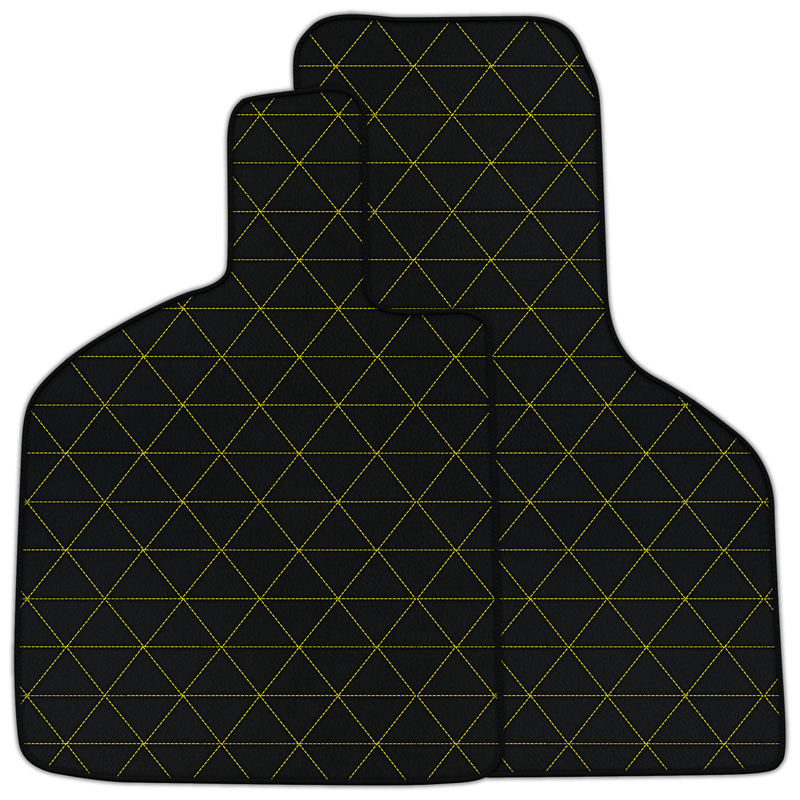 Customizable Leather Floor Mats with Triangle Pattern for Lamborghini Huracan STO (2021-2024)