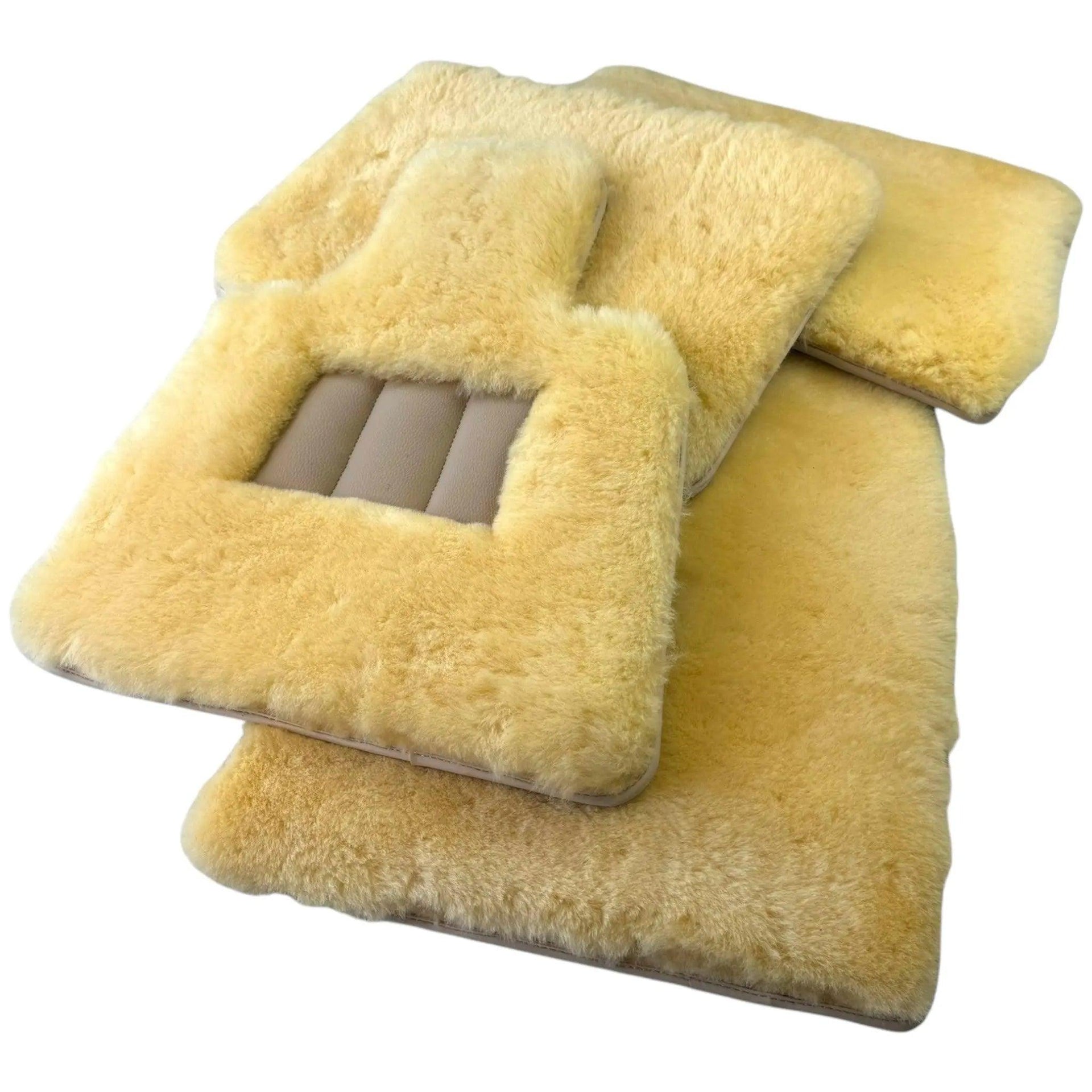 Various Colors of Sheepskin Floor Mats Tailored for the Lexus LX 470 (1998-2006) - AutoWin
