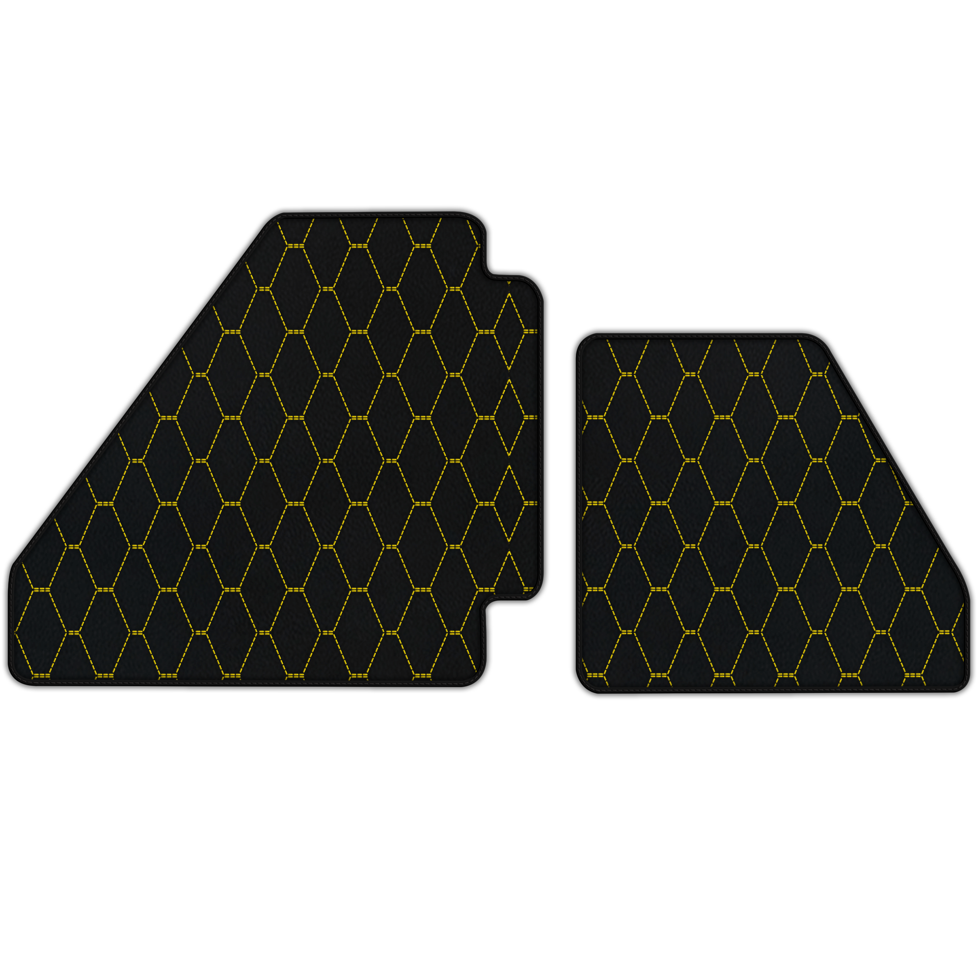 Customizable Leather Triangle Pattern Floor Mats for Ferrari F40