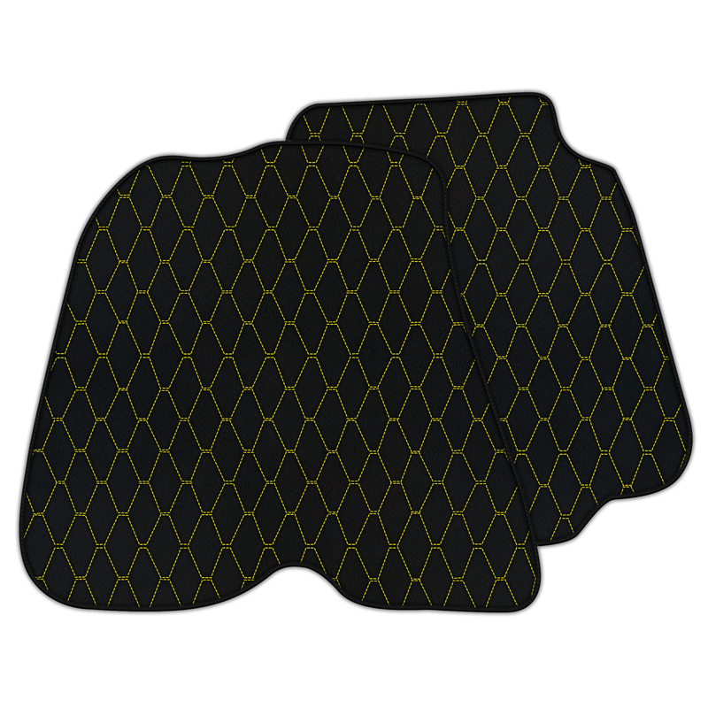 Customizable Leather Floor Mats with Vertical Hex Pattern for Ferrari 812 GTS (2018-2023)