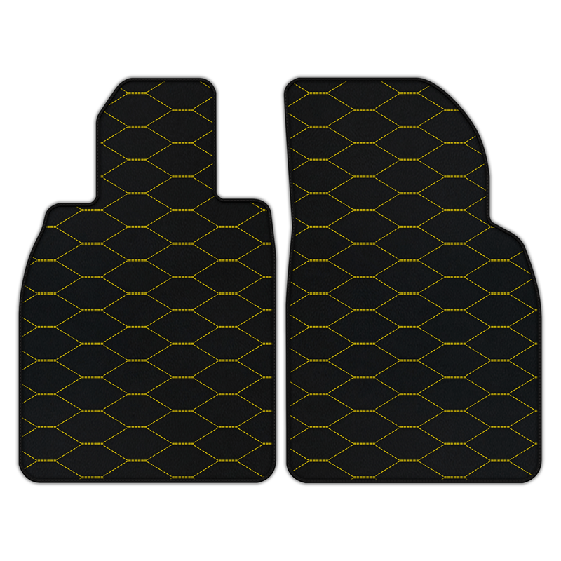 Customizable Leather Floor Mats with Viper Hex Pattern for Porsche 718 Boxster (2016-2023)