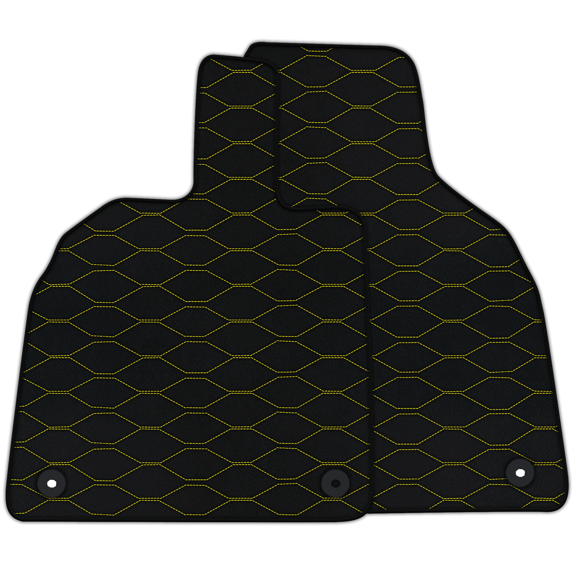 Customizable Leather Floor Mats with Viper Hex Pattern for Lamborghini Aventador (2012-2022)