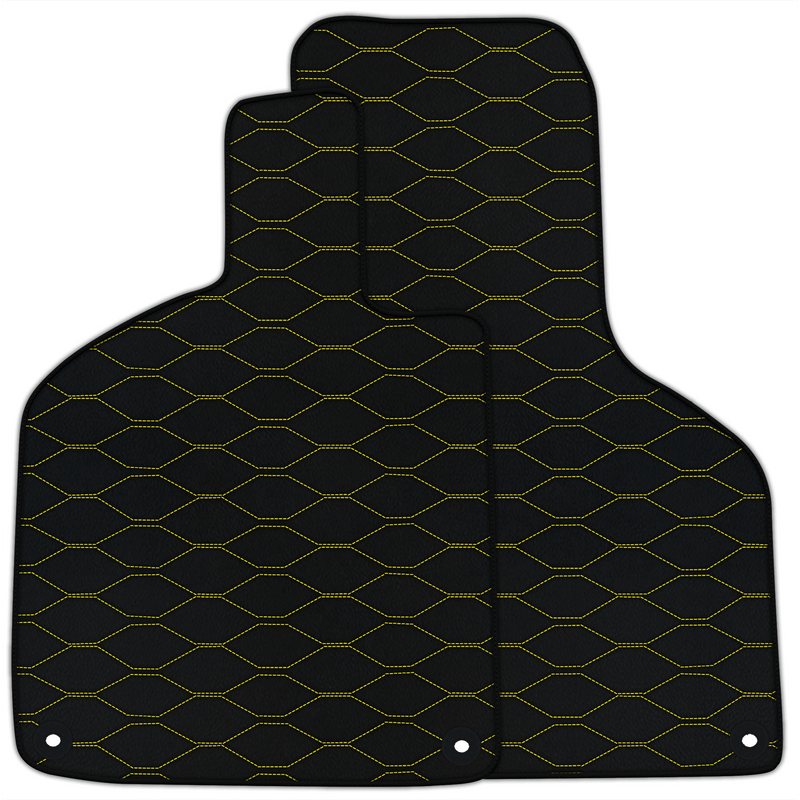 Customizable Leather Floor Mats with Viper Hex Pattern for Lamborghini Huracan EVO (2019-2024)