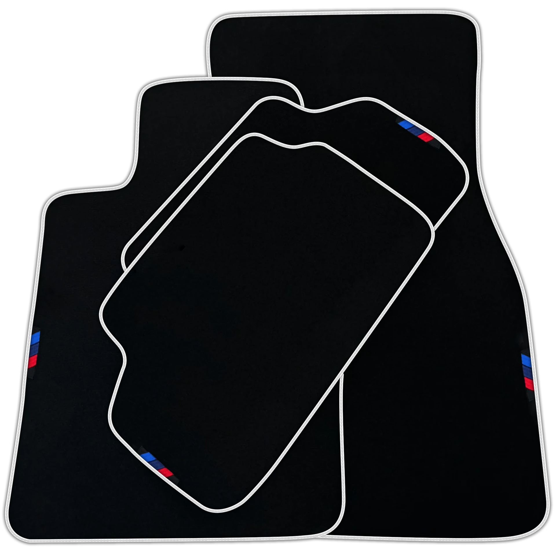 Black Floor Mats For BMW G61 (2023-2026) Touring with German Flag | Various Trim Colors