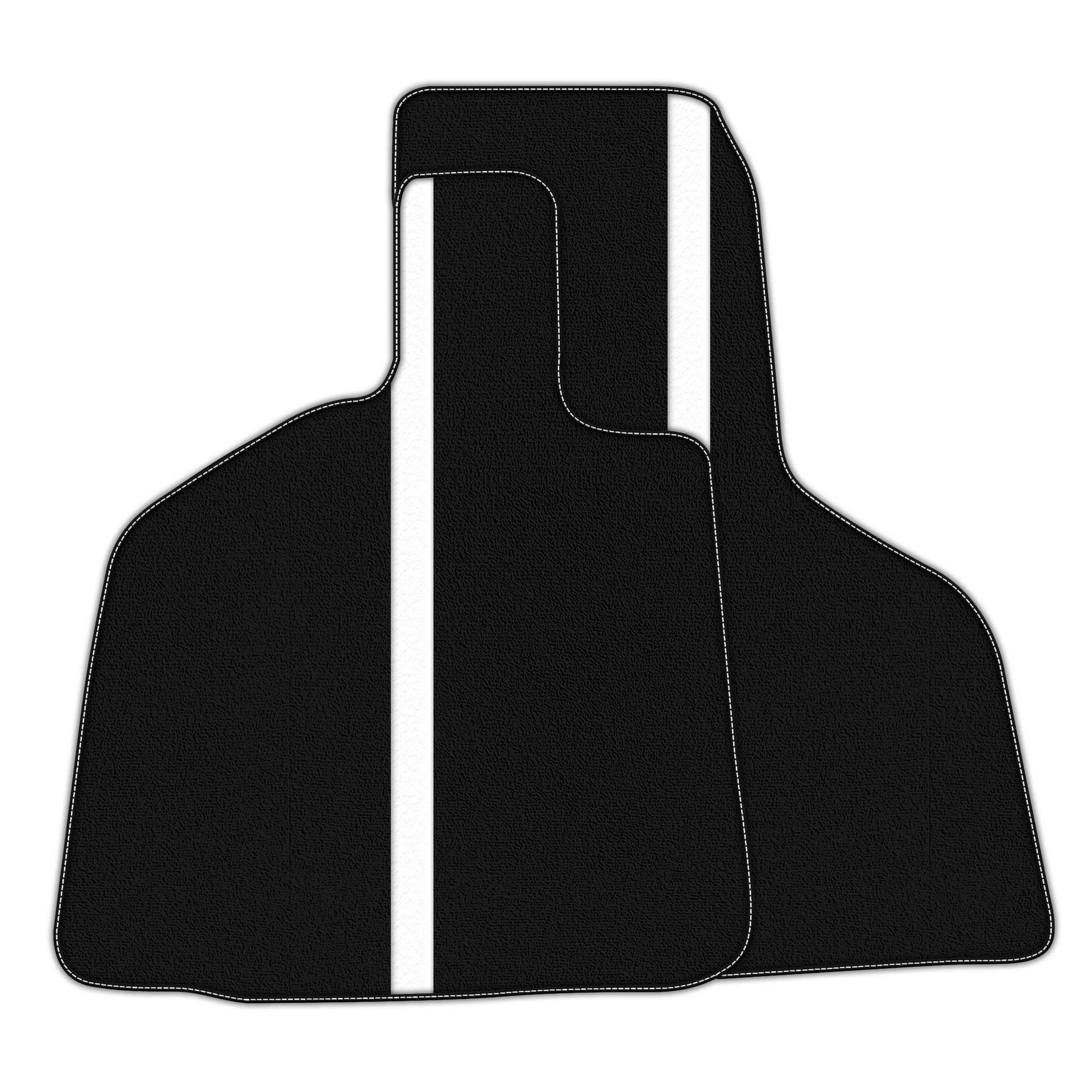 Black Floor Mats with Leather Line for Lamborghini Huracan Performante - Various Colors