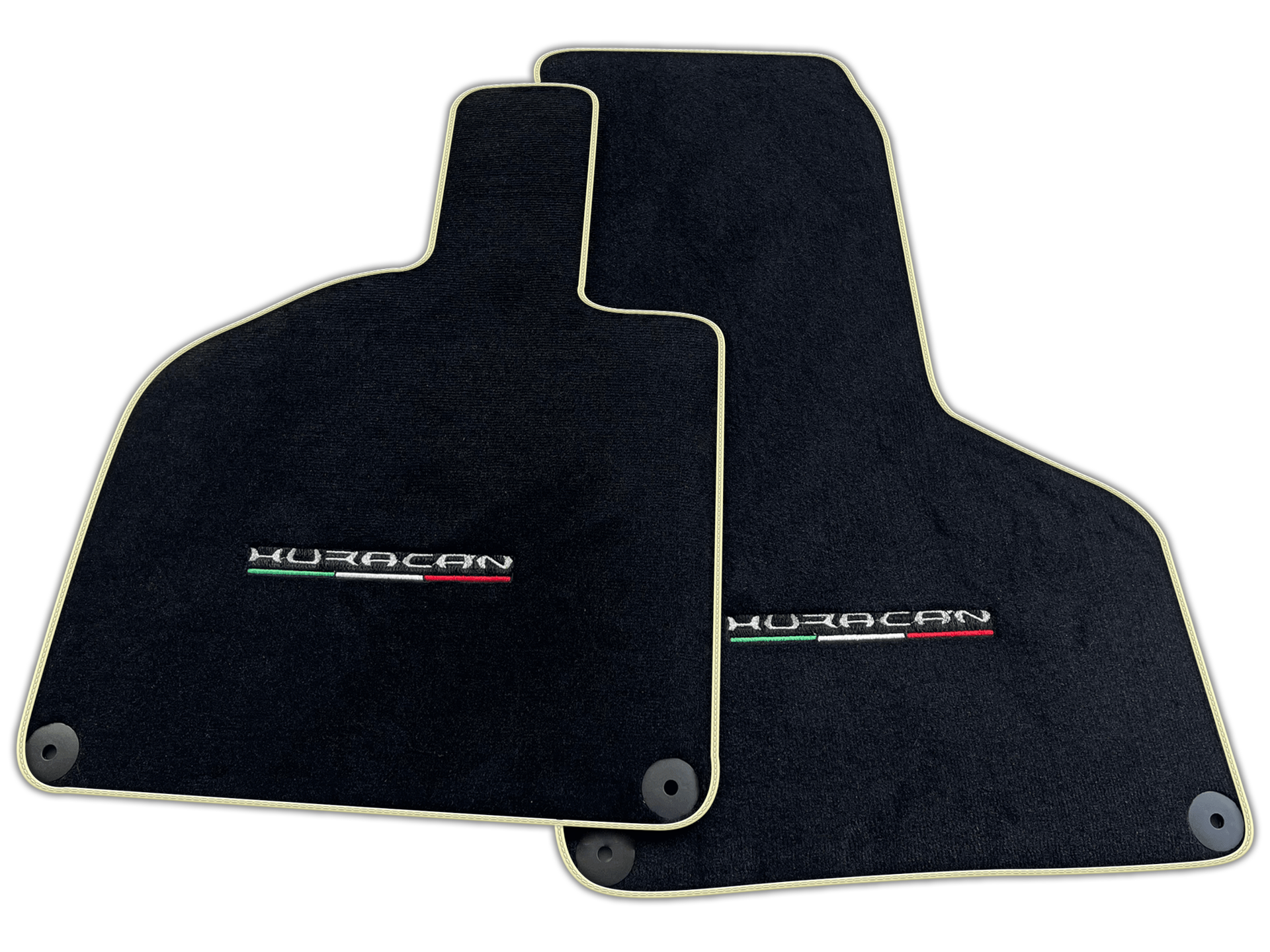 Black Carpet Floor Mats for Lamborghini Huracan | Various Trim Colors