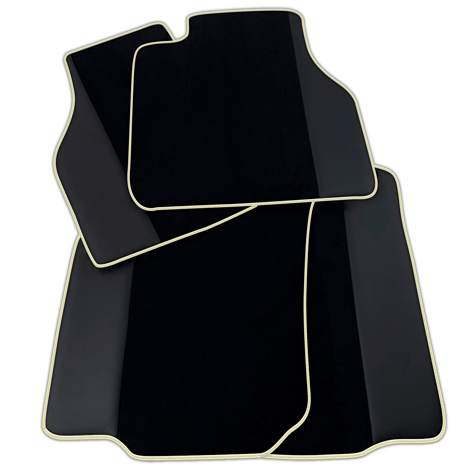 Customizable Black Floor Mats for Bentley Flying Spur (2019-2023) with Leather