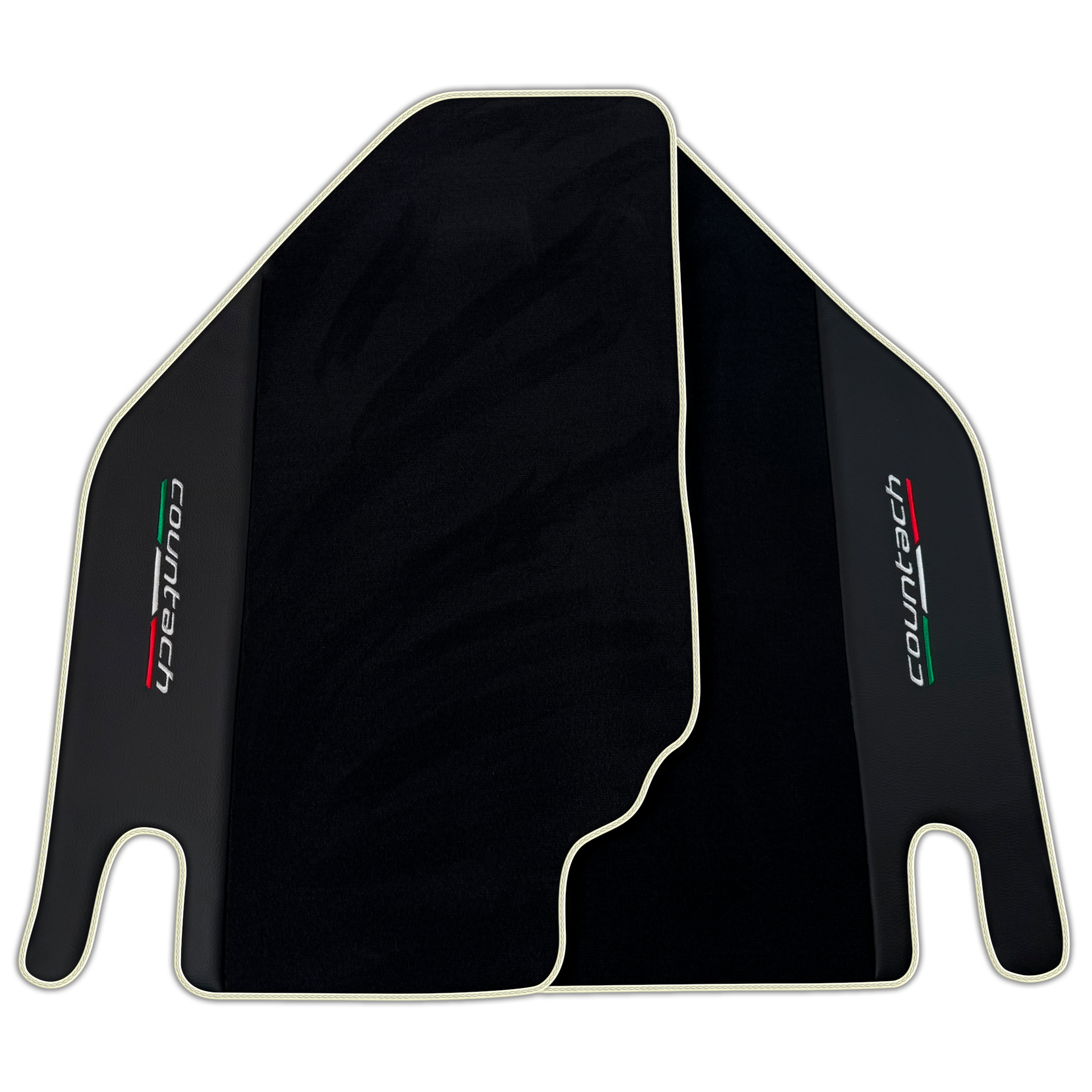 Premium Black Floor Mats for Lamborghini Countach (1974-1990)