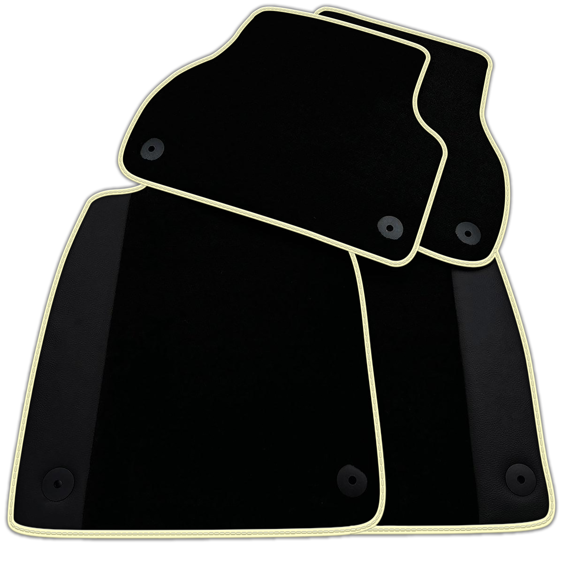 Customizable Black Floor Mats for AudiQ3 F3 Sportback (2018-2024)