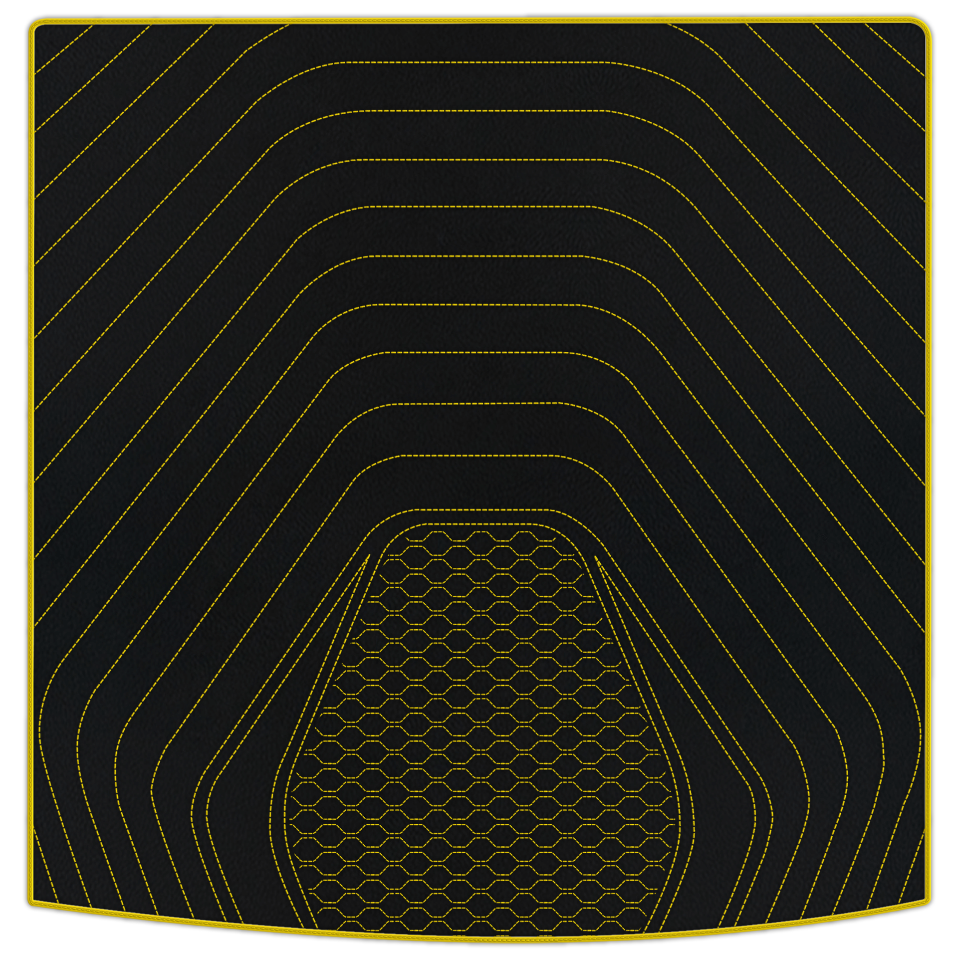 Premium Black Leather Floor Mats for Range Rover Velar P400e