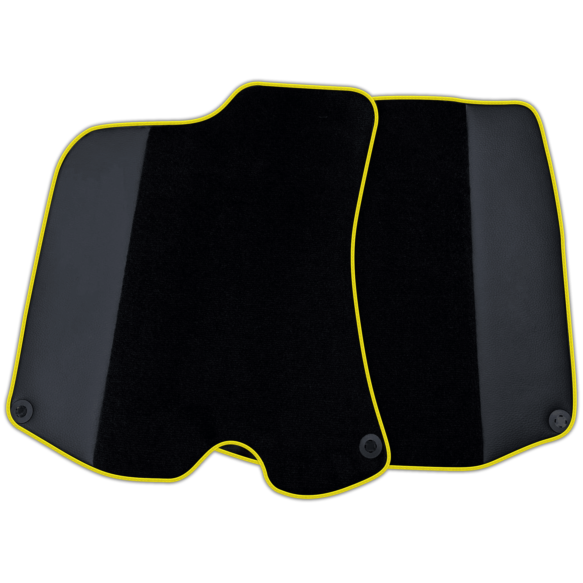 Custom Black Floor Mats For Ferrari Portofino (2018-2023) With Leather