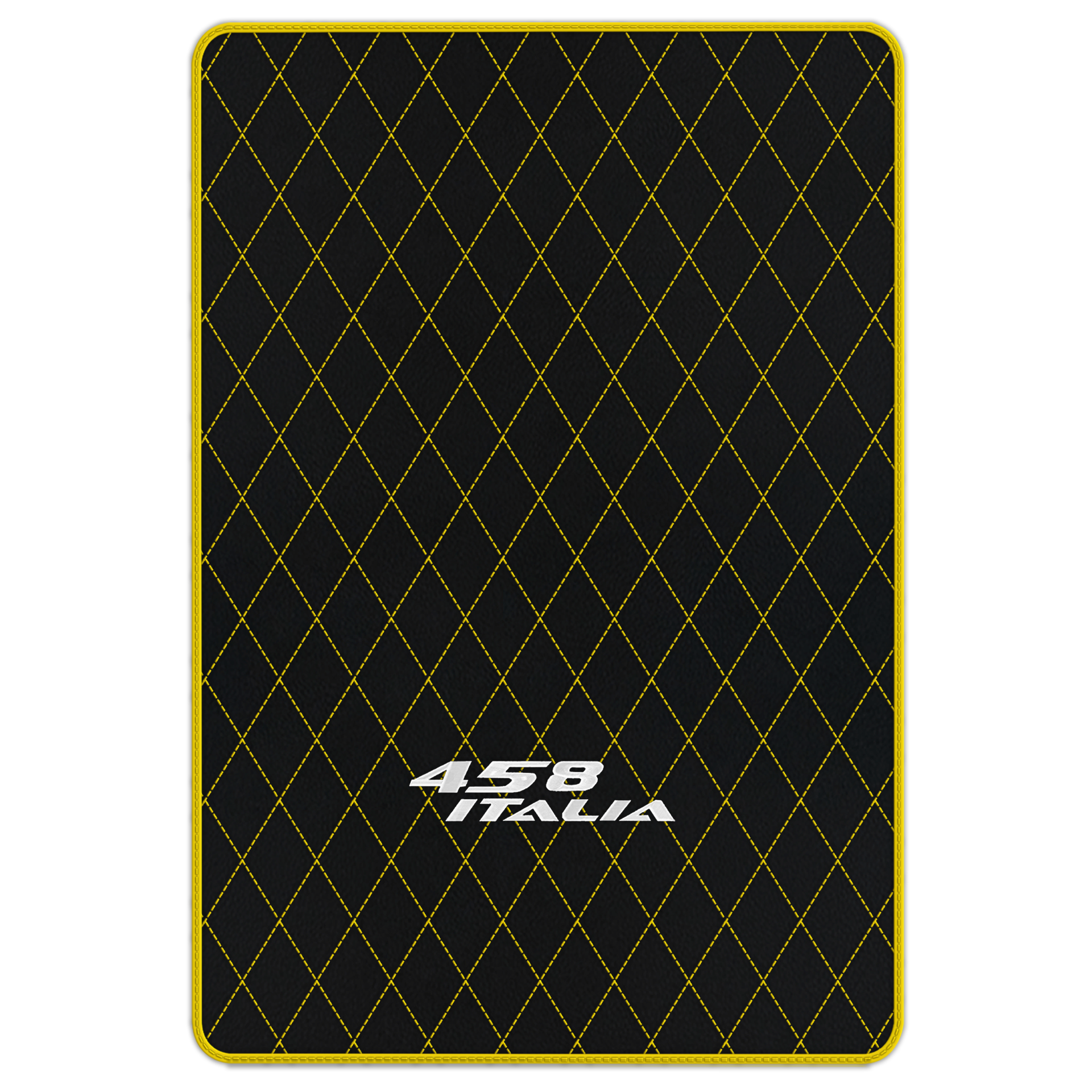 Premium Black Leather Floor Mats for Ferrari 458 Spider (2012-2015)