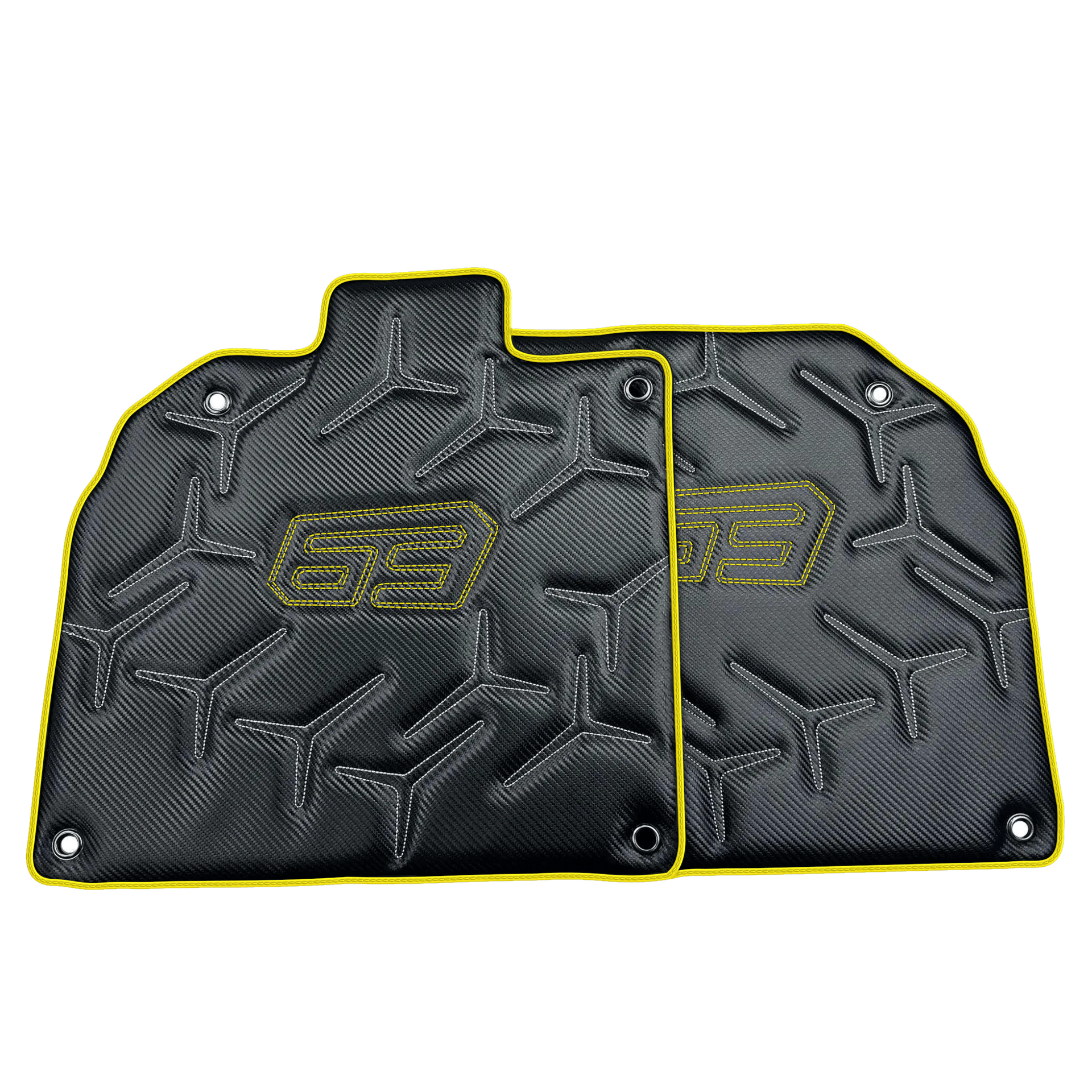Carbon Leather Floor Mats for Lamborghini Aventador SVJ 63 Edition | Various Trim Colors