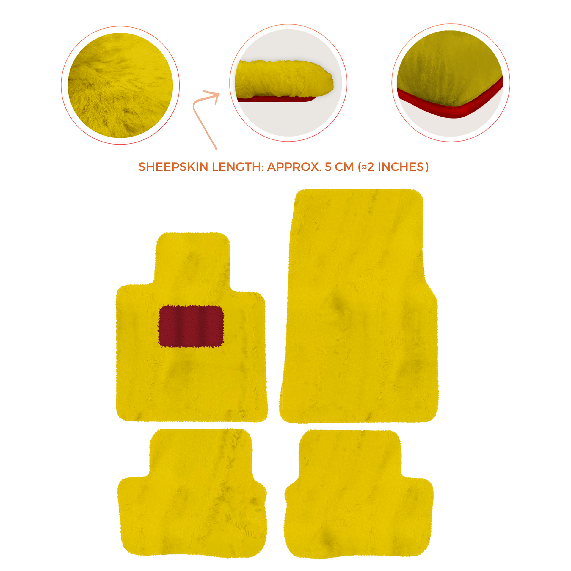 Premium Sheepskin Floor Mats for Rolls-Royce Cullinan (2018-2025)