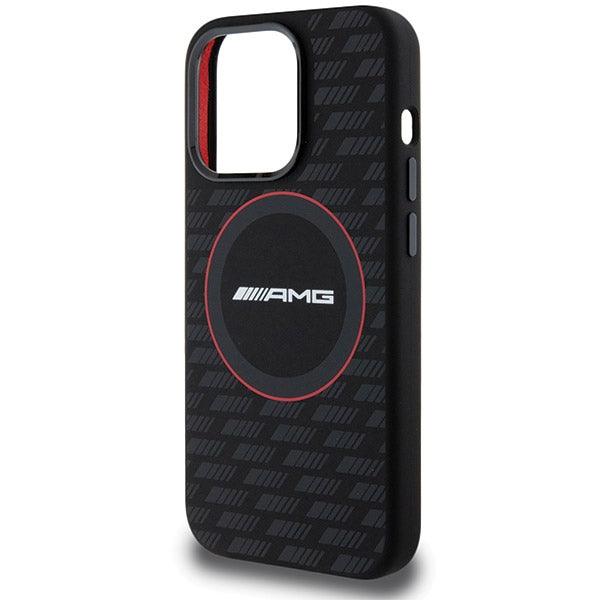 AMG Silicone Carbon Pattern MagSafe Hardcase for iPhone 15 Pro Max 6.7" - AutoWin
