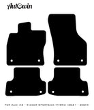 Beige Floor Mats for Audi A3 - 5-door Sportback Hybrid (2021 - 2024) | ER56 Design - AutoWin