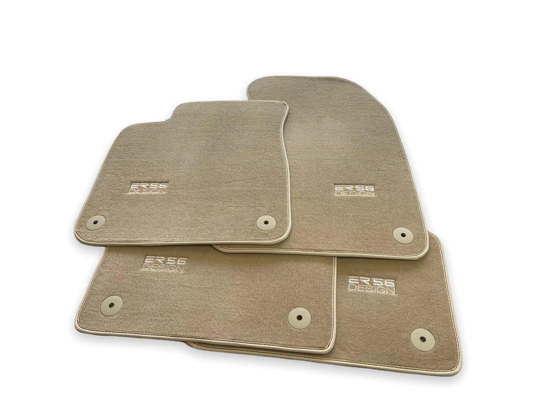 Beige Floor Mats for Audi A4 - B5 Avant (1996 - 1999) | ER56 Design - AutoWin