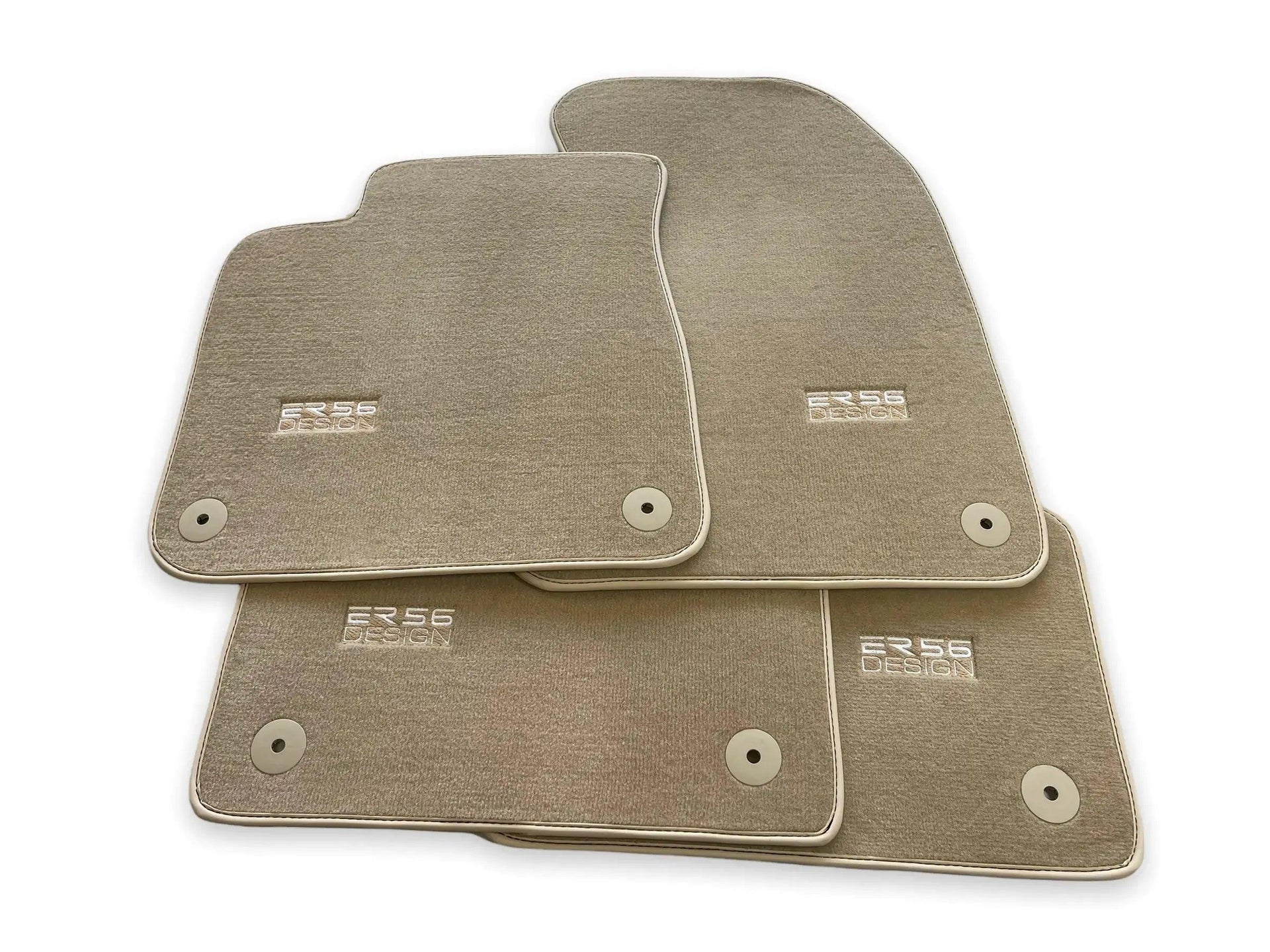 Beige Floor Mats for Audi Q8 e-tron Sportback (2023-2025) | ER56 Design - AutoWin