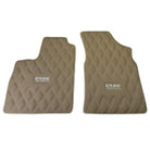 Beige Floor Mats for Bentley Continental GTC (2006–2011) with Leather | ER56 Design - AutoWin