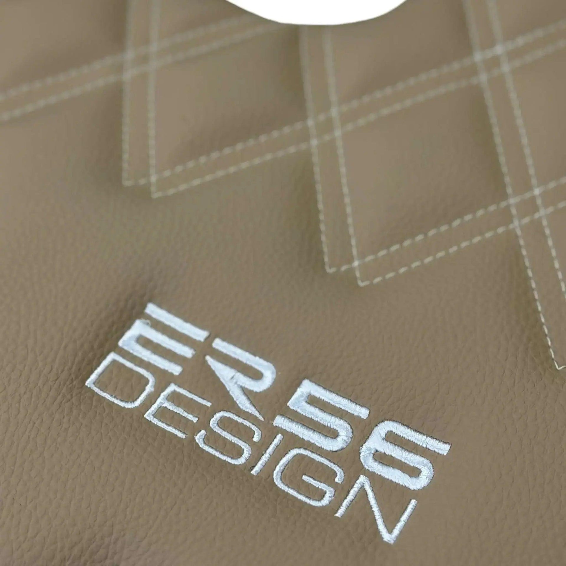 Beige Floor Mats for Bentley Continental GTC (2011–2018) with Leather | ER56 Design - AutoWin