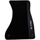 Black Floor Mats for A4 - B9 Avant (2019-2023) | "NO STEPS" Fluorescent Logo - AutoWin