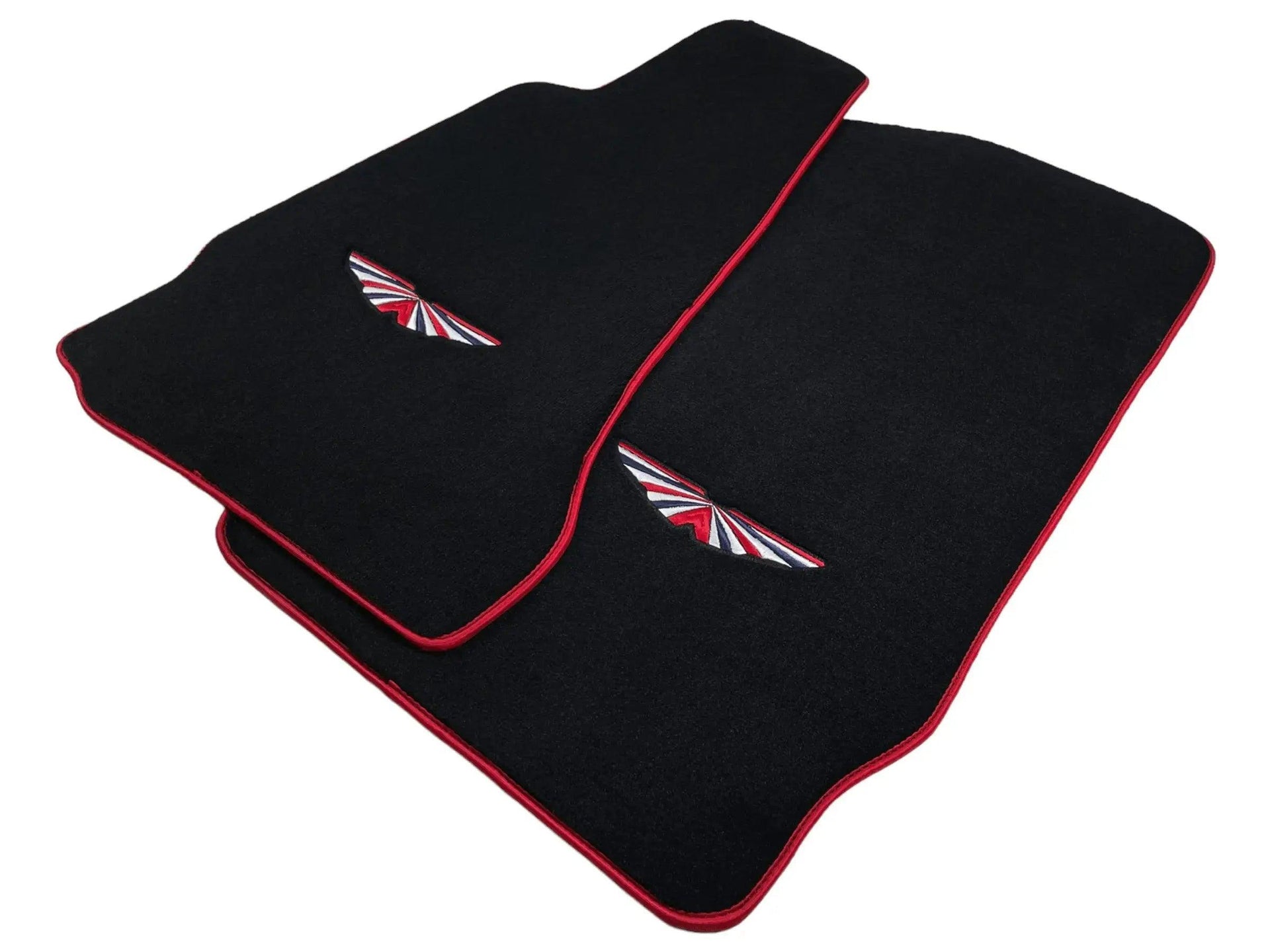 Black Floor Mats For Aston Martin DB11 (2016–2023) Red Trim - AutoWin
