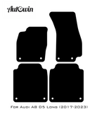 Black Floor Mats for Audi A8 D5 Long (2017-2023) | ER56 Design - AutoWin
