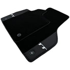 Black Floor Mats for Audi TT MK1 Convertible (1998-2006) with Leather - AutoWin