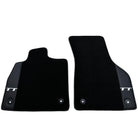 Black Floor Mats for Audi TT MK1 Coupe (1998-2006) with Leather - AutoWin