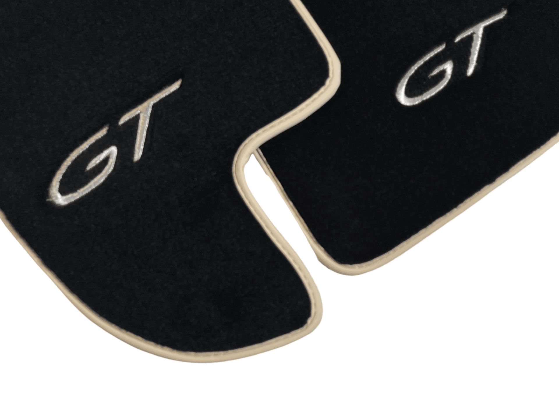 Black Floor Mats For Bentley Continental GT (2011–2018) With Beige Trim - AutoWin