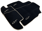 Black Floor Mats For Bentley Continental GTC (2006–2011) With Beige Trim - AutoWin