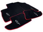 Black Floor Mats For Bentley Continental GTC (2006–2011) With Red Trim - AutoWin