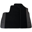 Black Floor Mats for Bentley Continental GTC (2011–2018) with Dark Brown Leather | ER56 Design - AutoWin