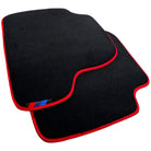 Black Floor Mats For BMW 4 Series F32 With M Package | Red Trim - AutoWin