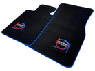 Black Floor Mats For BMW 4 Series G22 Coupe ER56 Design Limited Edition Blue Trim - AutoWin