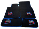 Black Floor Mats For BMW 4 Series G26 Gran Coupe ER56 Design Limited Edition Blue Trim - AutoWin