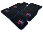 Black Floor Mats For BMW 4 Series G26 Gran Coupe ER56 Design Limited Edition Blue Trim - AutoWin