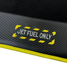 Black Floor Mats For BMW 6 Series E63 | Fighter Jet Edition | Yellow Trim AutoWin Brand - AutoWin