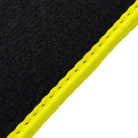 Black Floor Mats For BMW G30 Sedan (2016-2023) | Yellow Trim - AutoWin