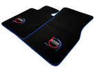Black Floor Mats For BMW M3 E92 ER56 Design Limited Edition Blue Trim - AutoWin