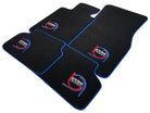 Black Floor Mats For BMW M3 G80 ER56 Design Limited Edition Blue Trim - AutoWin