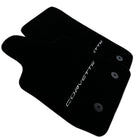 Black Floor Mats For Chevrolet Corvette C7 (2014-2019) - AutoWin