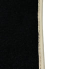 Black Floor Mats For Chevrolet Corvette C7 Convertible (2014-2019) with Beige Trim - AutoWin