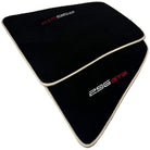Black Floor Mats for Ferrari 296 GTB (2022-2024) with Beige Trim - AutoWin