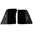 Black Floor Mats for Ferrari 296 GTS (2022-2024) with Leather - AutoWin
