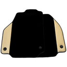 Black Floor Mats for Ferrari 488 Pista Spider (2019-2021) with Crema Nappa Leather - AutoWin