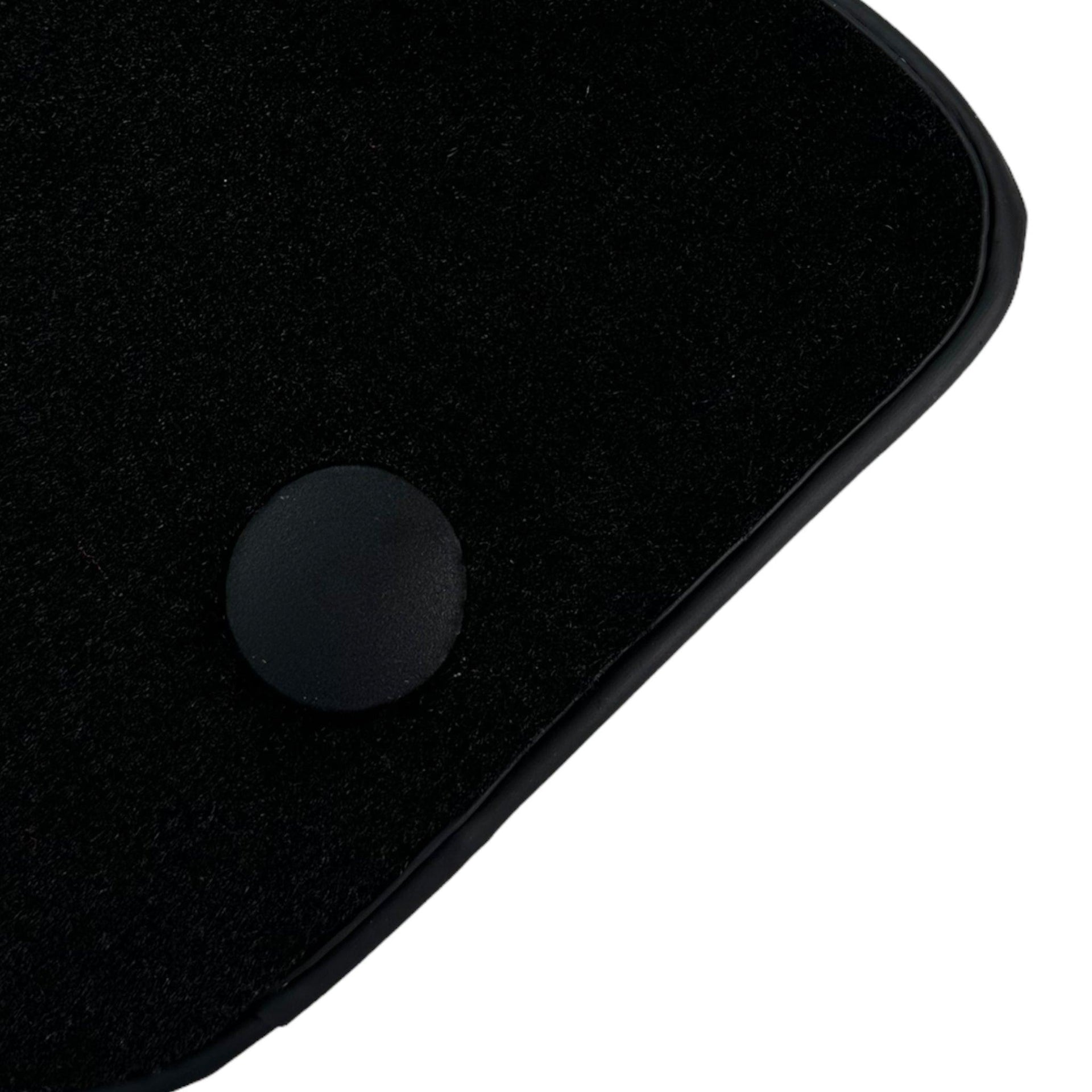 Black Floor Mats for Ferrari F12 Berlinetta (2012-2022) with Carbon Leather - AutoWin