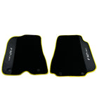 Black Floor Mats for Ferrari F12 TRS (2014) with Carbon Leather - AutoWin